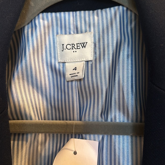 NWT J. Crew Blazer Womens 4 Navy - Picture 3 of 4